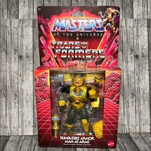 Masters of the Universe x Transformers Bumblebee Armor Man-At-Arms Action Figure
